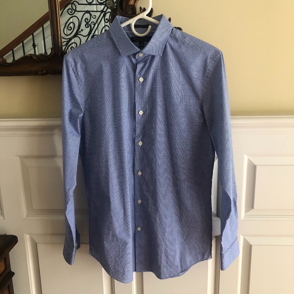 COPY - Women's Banana Republic Blue Gingham Butto…